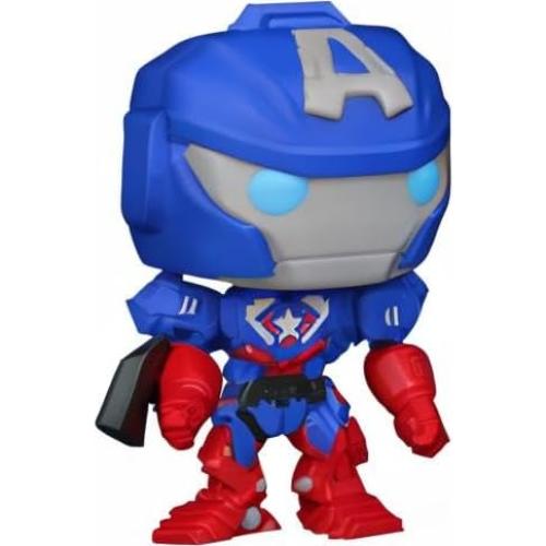 Funko Pop! Marvel Mech Capitán América 11.43 cm Vinilo