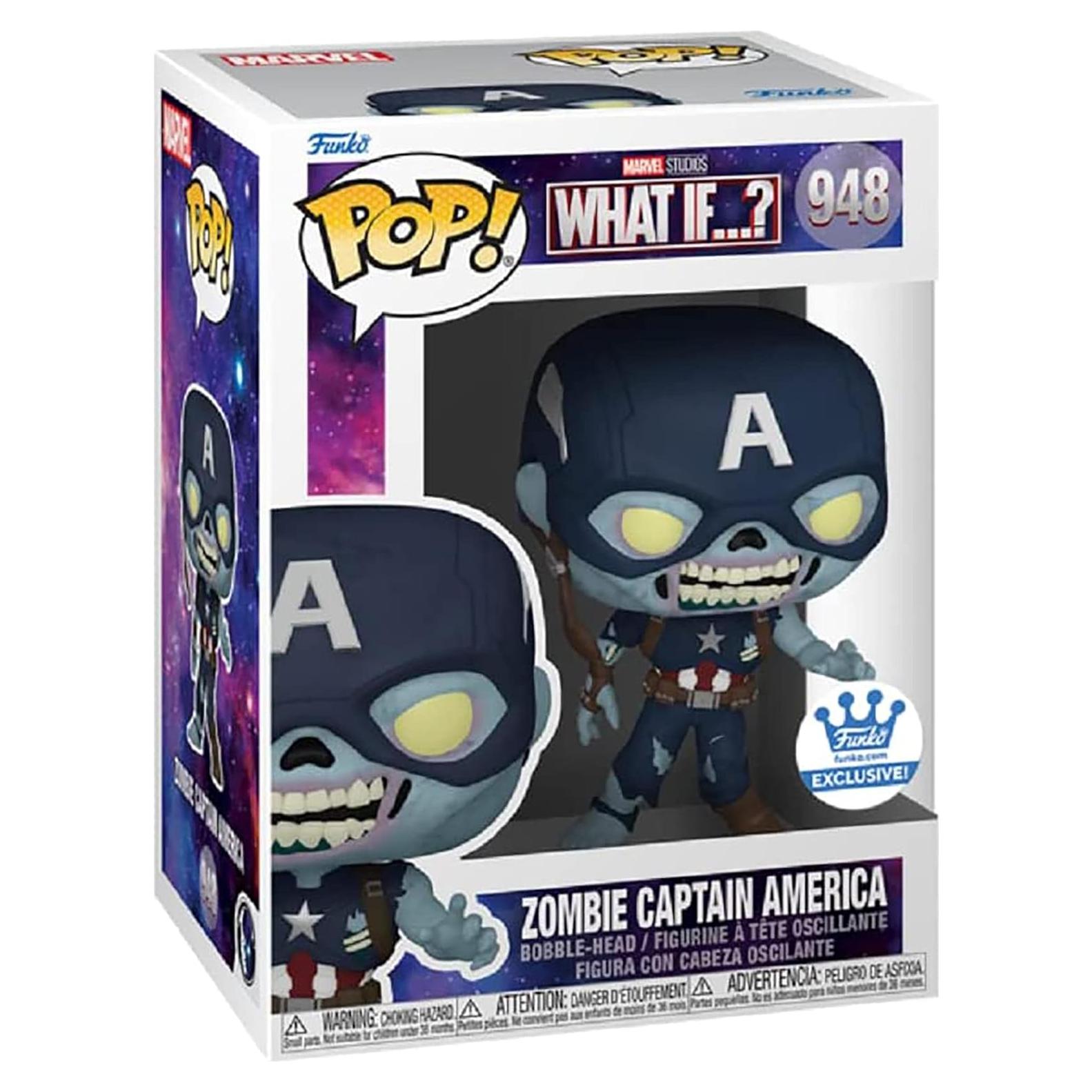 Funko Pop! Capitán América Zombie #948 - Marvel ¿Y si...? 10cm