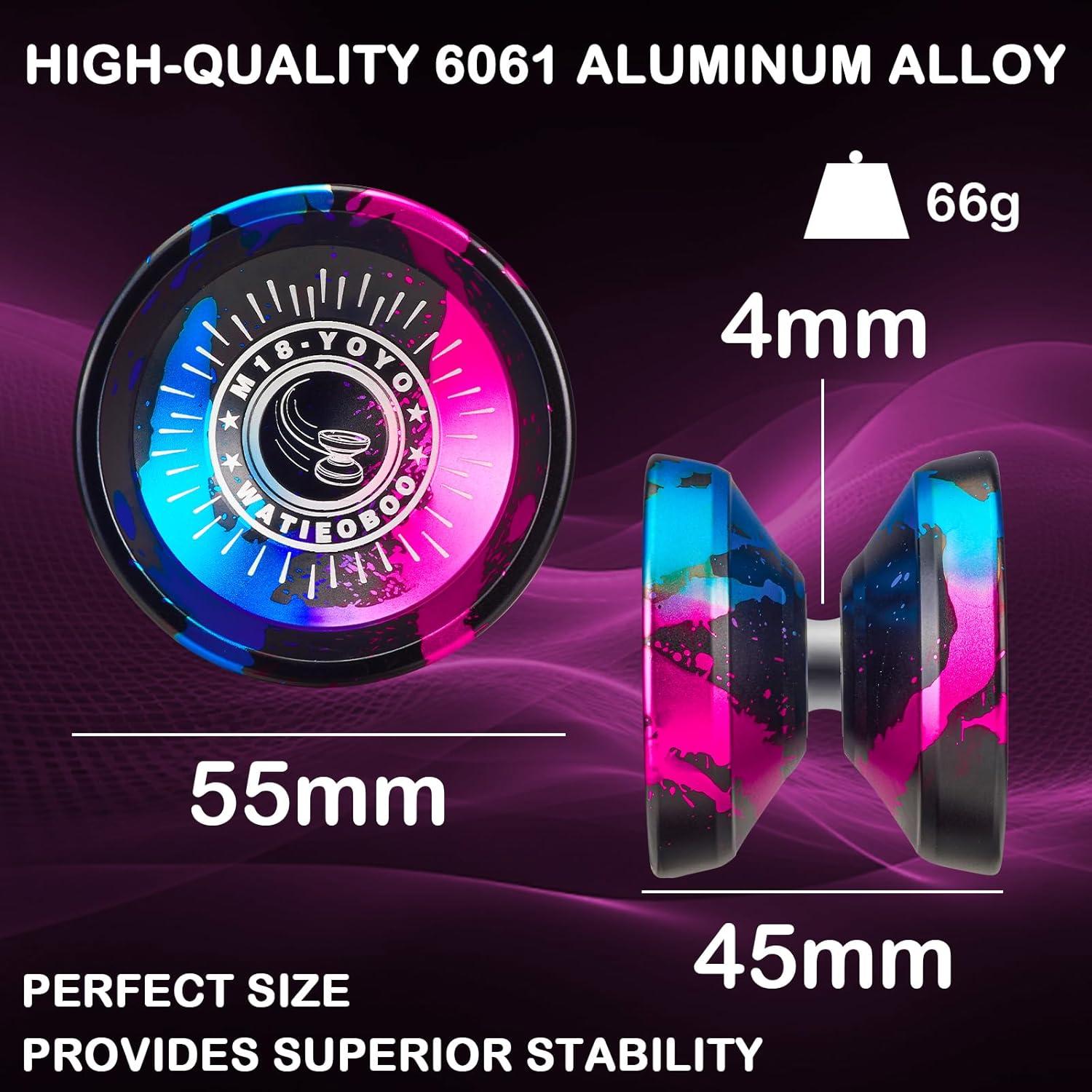 Yoyo Profesional WATIEOBOO M18 Metal Responsive para Niños