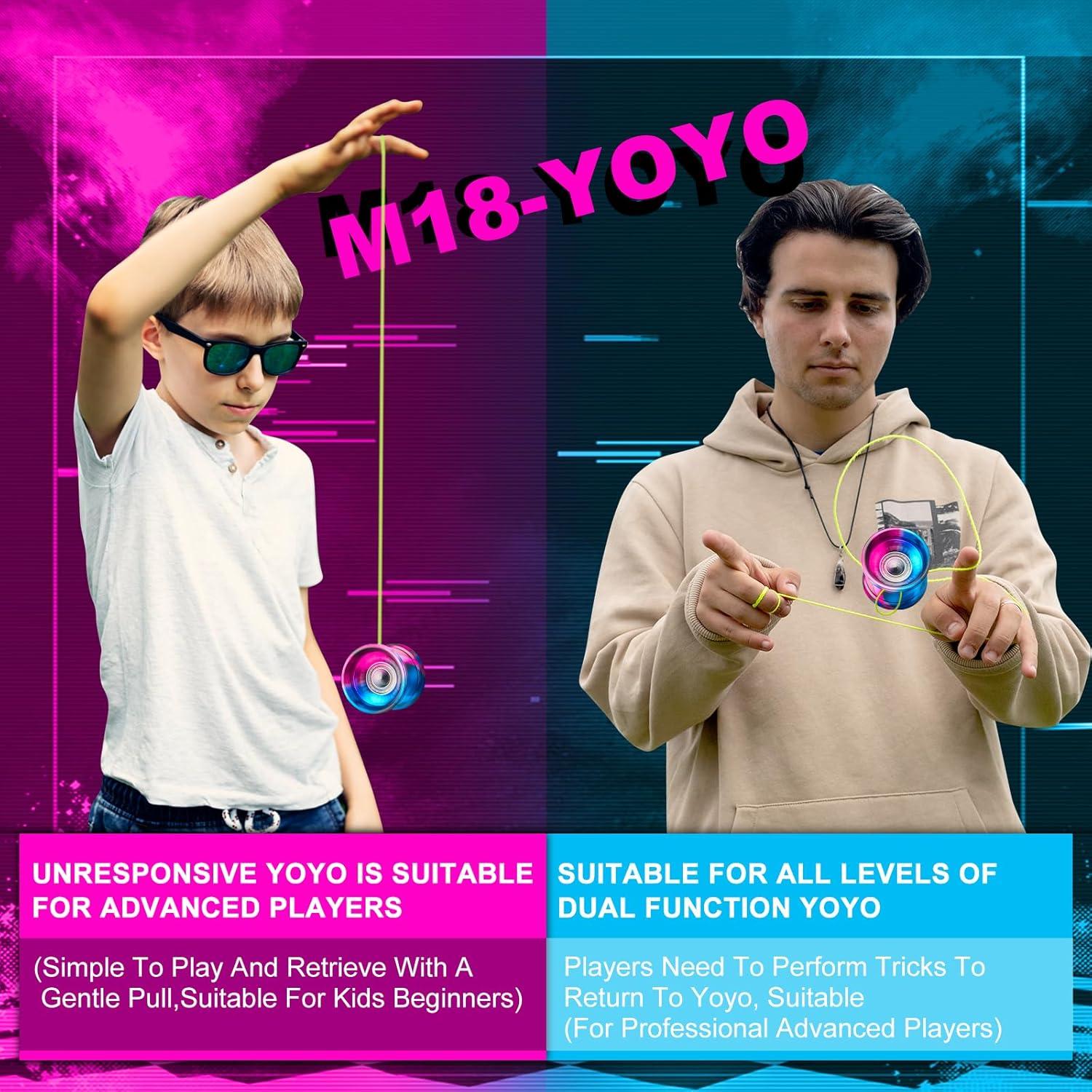 Yoyo Profesional WATIEOBOO M18 Metal Responsive para Niños