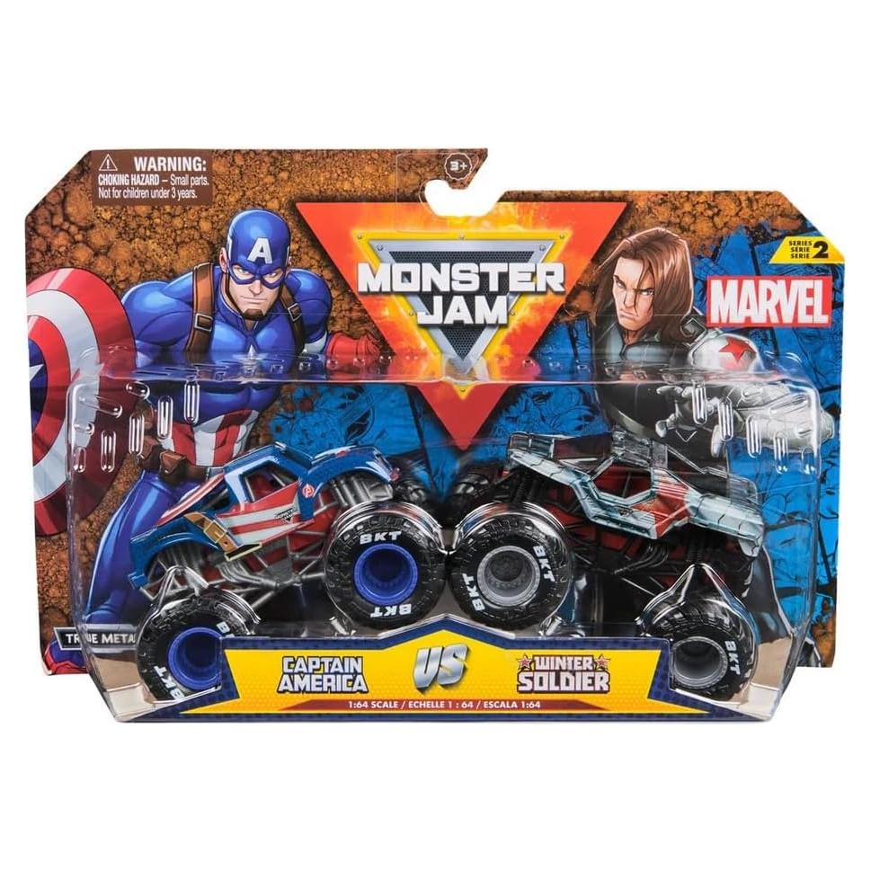 Camiones Monstruo Marvel Capitán América vs Soldado Invierno 1:64