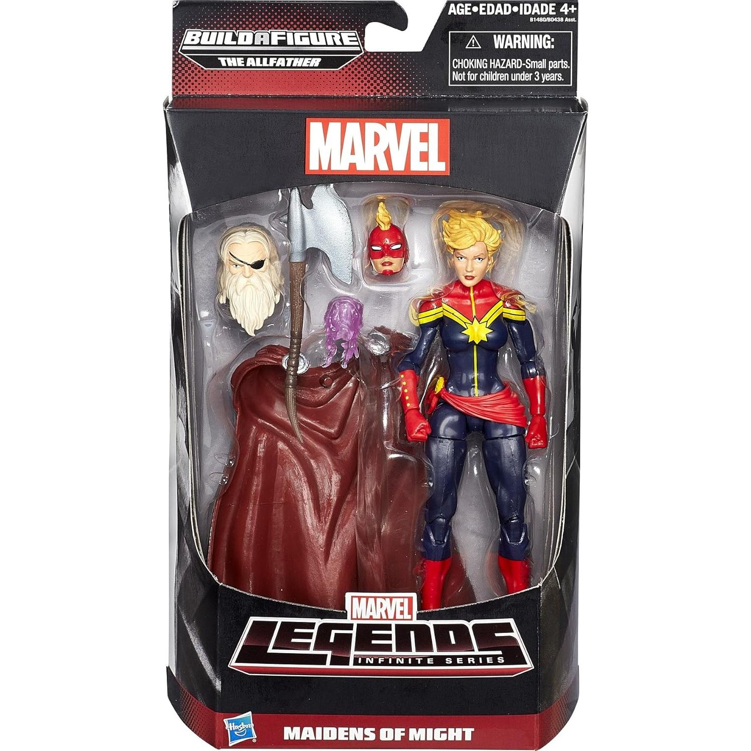 Figura Marvel Legends Doncellas del Poder Capitán Marvel 15 cm