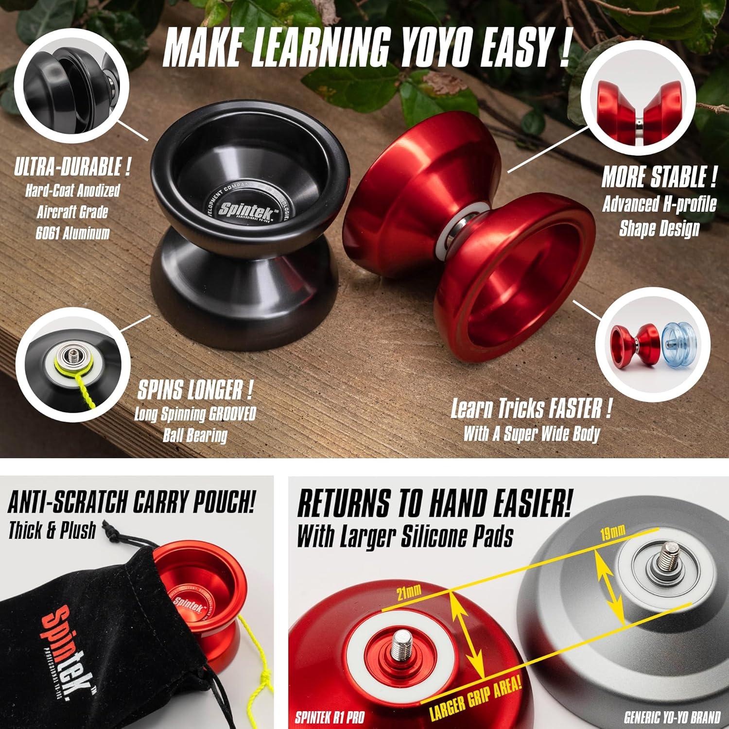 Yo-Yo Profesional R1 Pro SPINTEK - Doble y No Responsivo