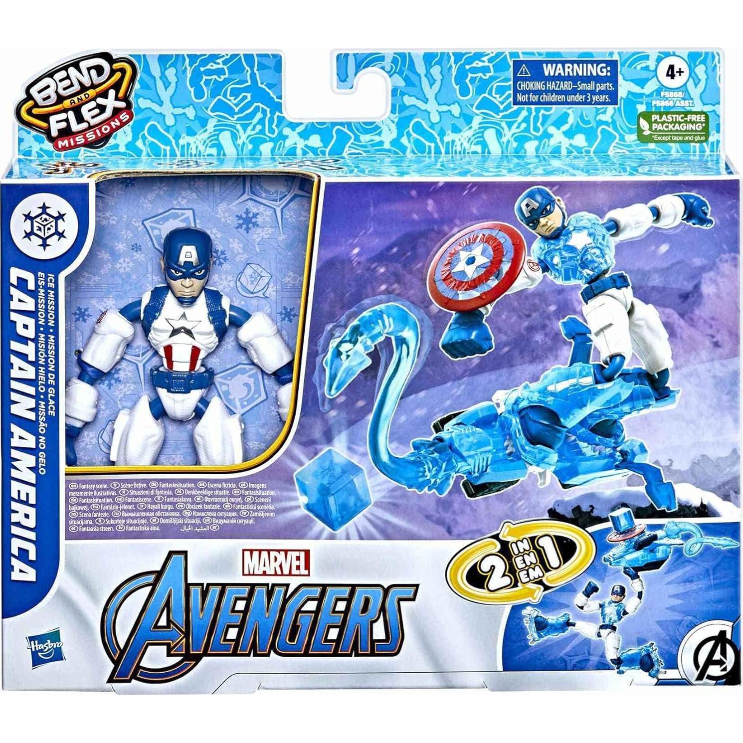 Figura de Acción Capitán América Bend and Flex 15 cm Marvel