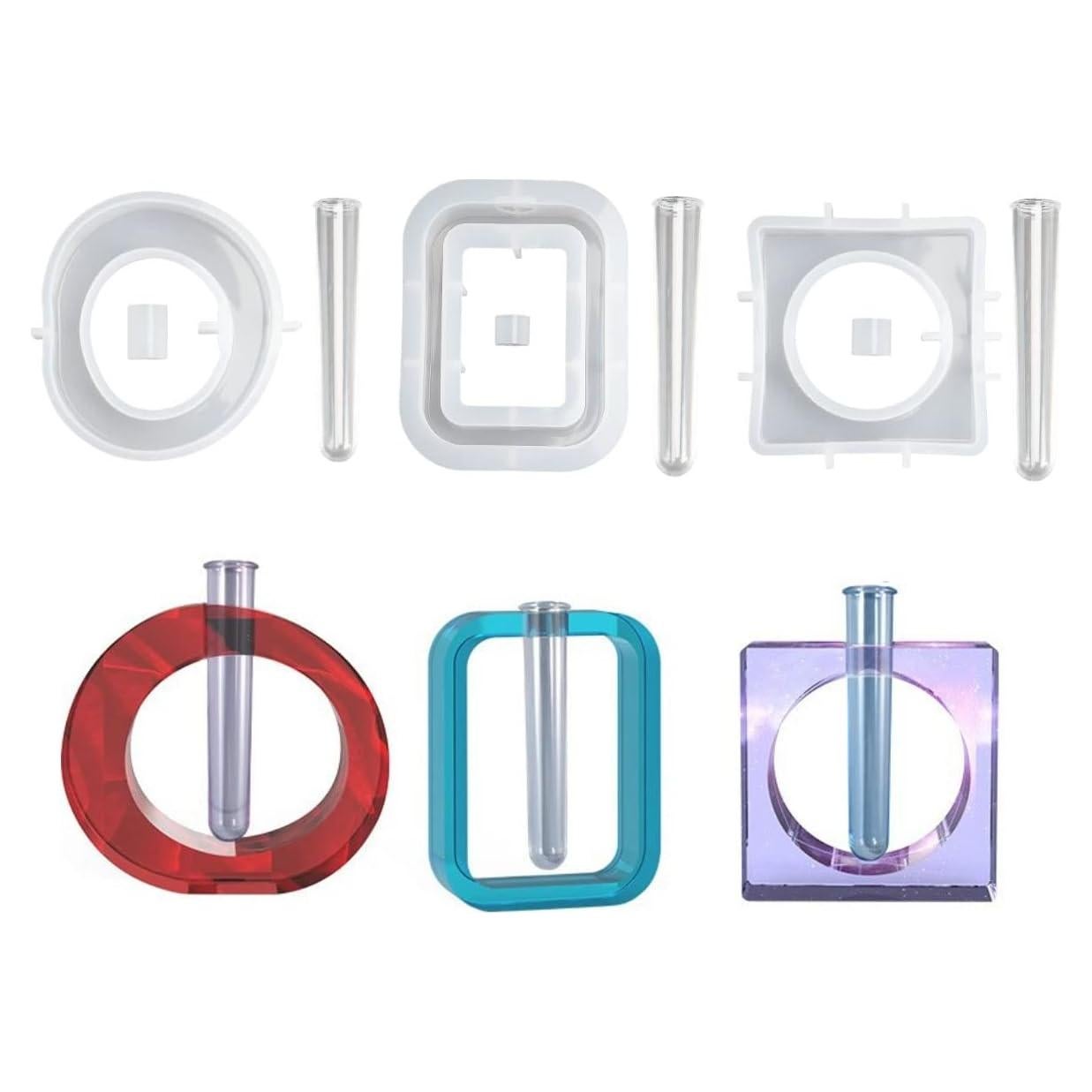 Moldes de Silicona para Jarrones Spencer - 3 Formas