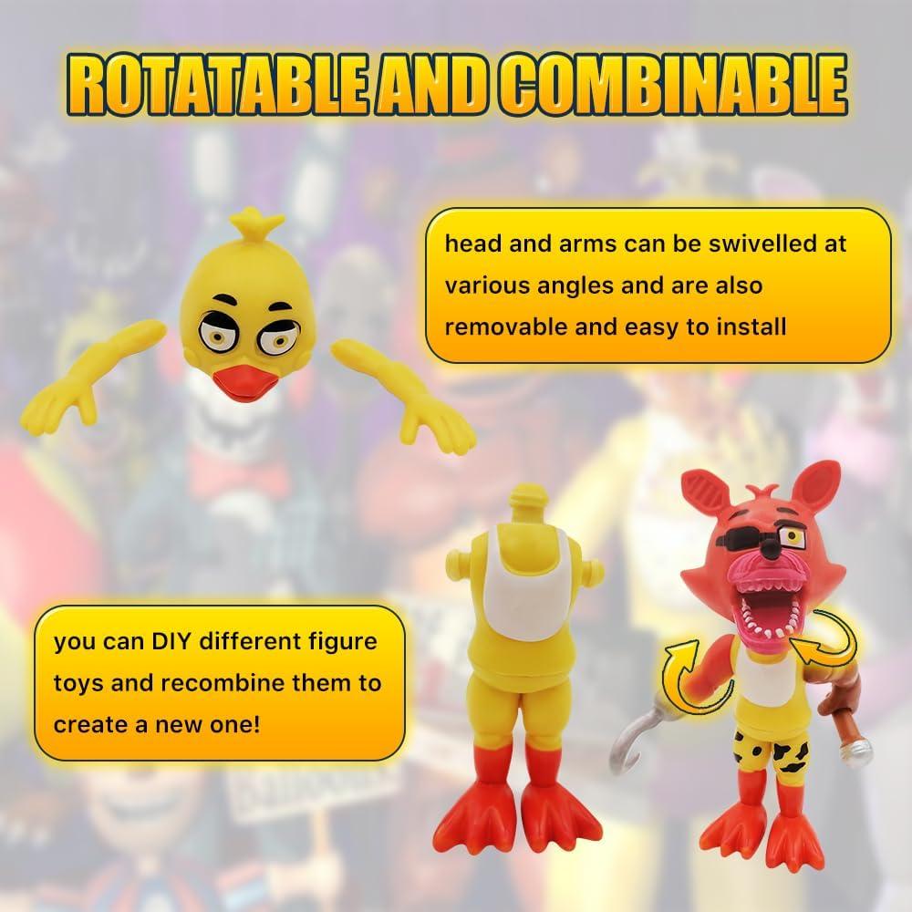 Conjunto de 18 Figuras de Acción Móviles Minaso - PVC Colorido