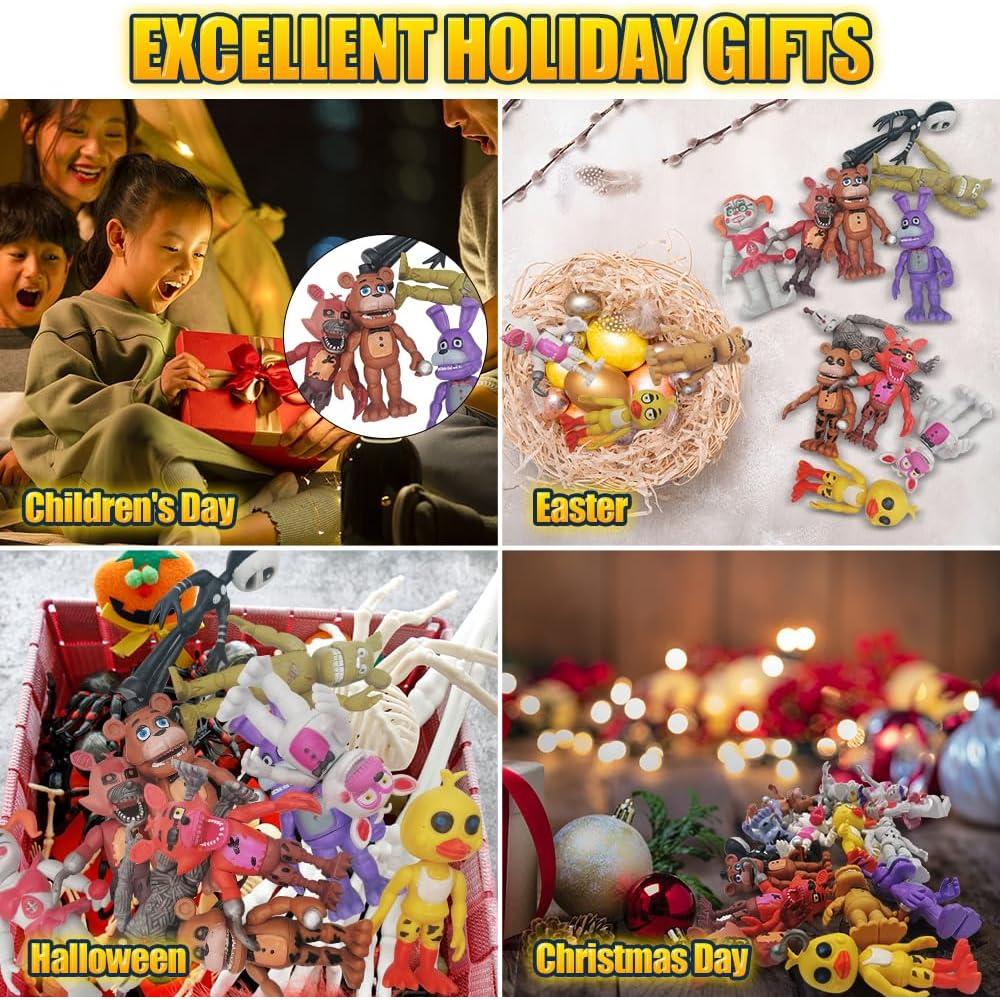 Conjunto de 18 Figuras de Acción Móviles Minaso - PVC Colorido