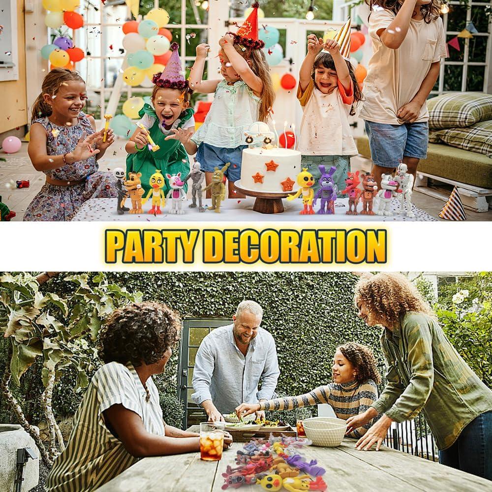 Conjunto de 18 Figuras de Acción Móviles Minaso - PVC Colorido