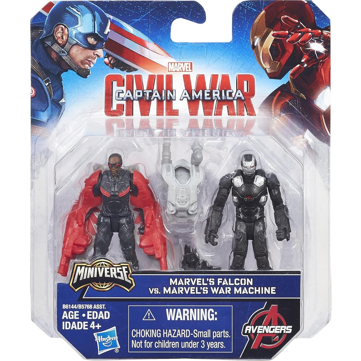 Figuras de Acción Capitán América y Máquina de Guerra Hasbro