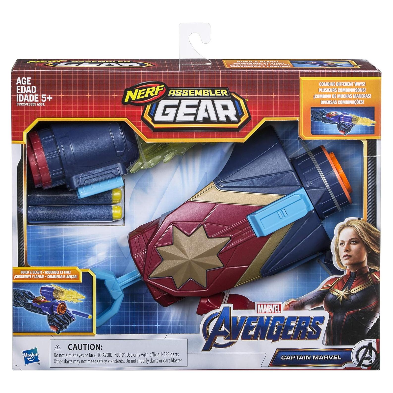 Nerf Capitán Marvel Equipo de Ensamblaje Hasbro 422g
