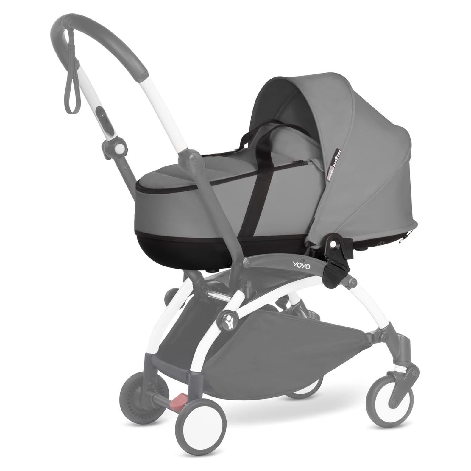 Cuna Babyzen YOYO 0+ Gris - Colchón Doble y Capota UV