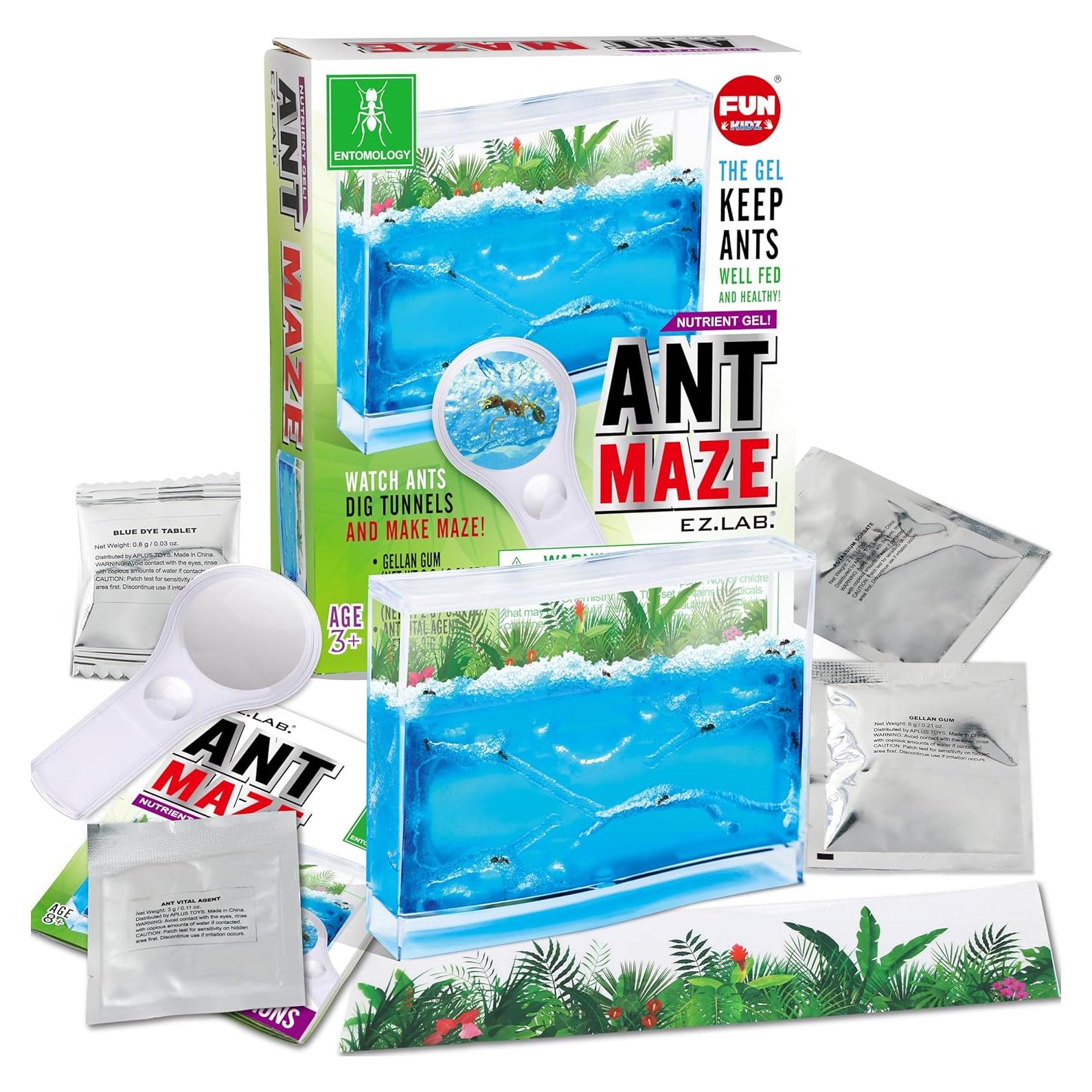 Kit de Granja de Hormigas FunKidz - Terrario Educativo 14.5x17.5 cm