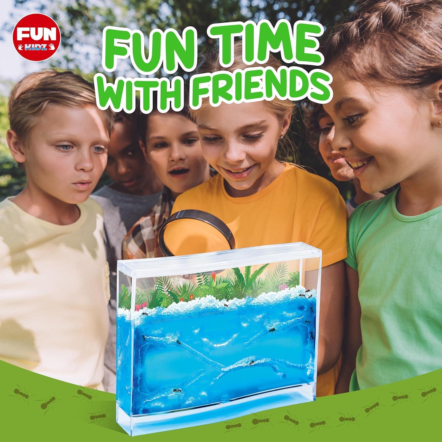 Kit de Granja de Hormigas FunKidz - Terrario Educativo 14.5x17.5 cm