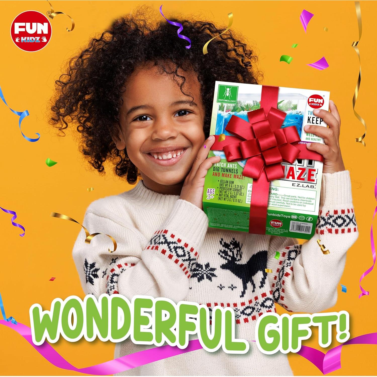 Kit de Granja de Hormigas FunKidz - Terrario Educativo 14.5x17.5 cm