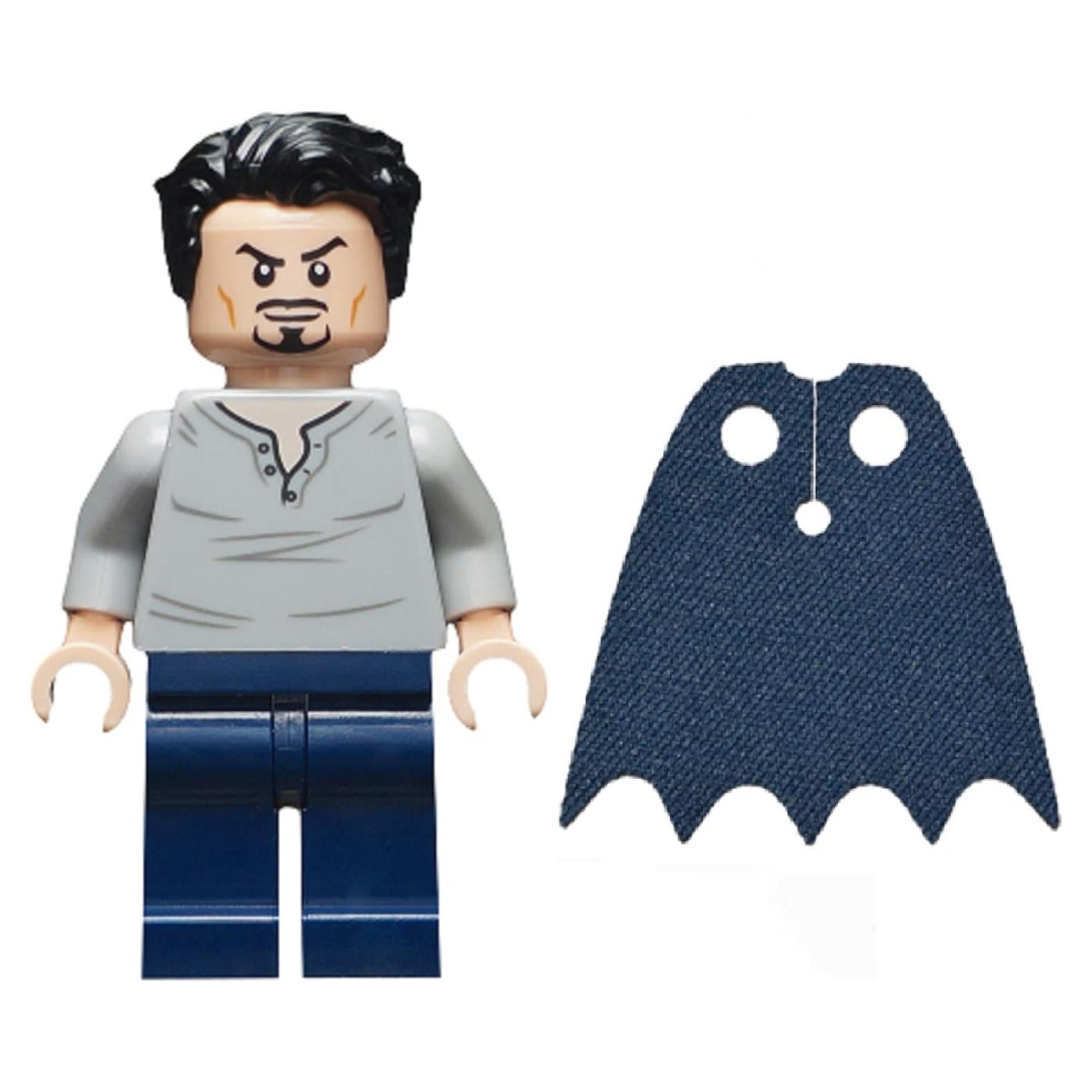 Figura LEGO Tony Stark Iron Man con Capa Azul 5cm