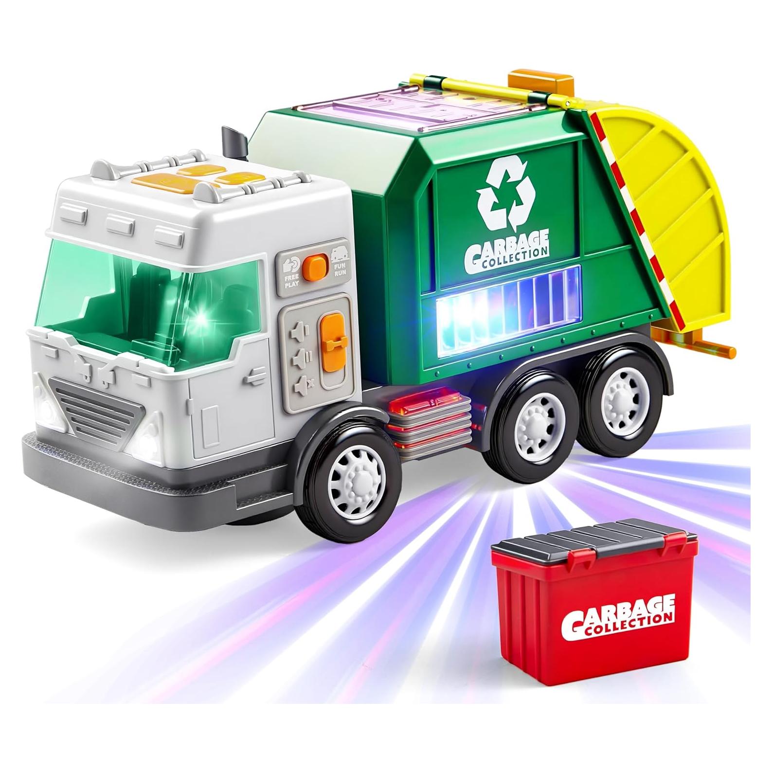Camión de Basura LED Joyin con Contenedor y Sonidos