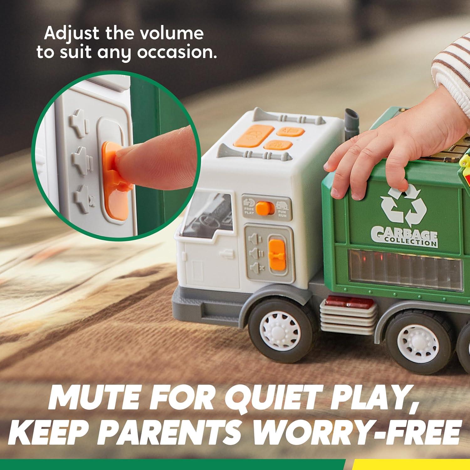 Camión de Basura LED Joyin con Contenedor y Sonidos