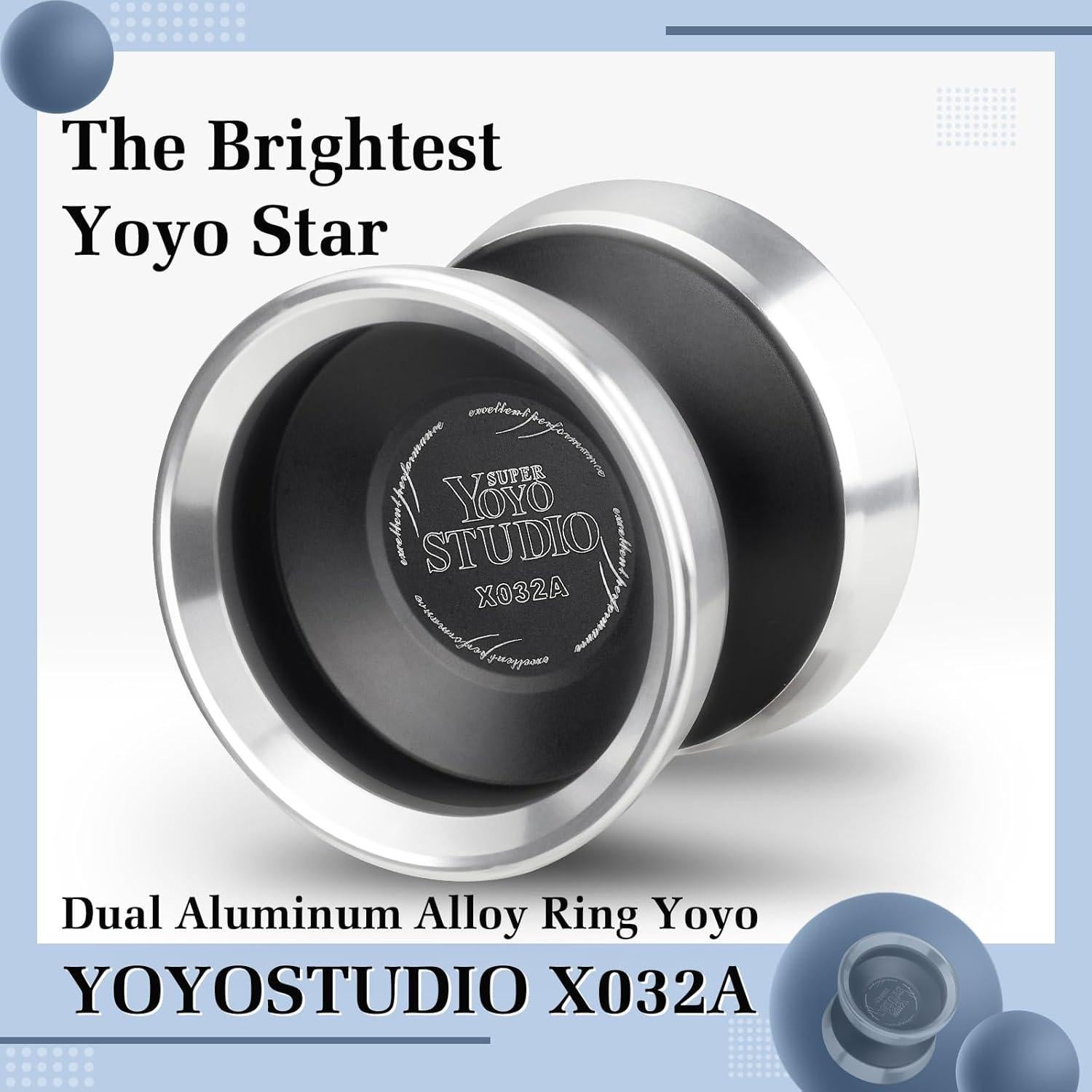 Yoyo Profesional YOYOSTUDIO X032A con Anillos de Aluminio