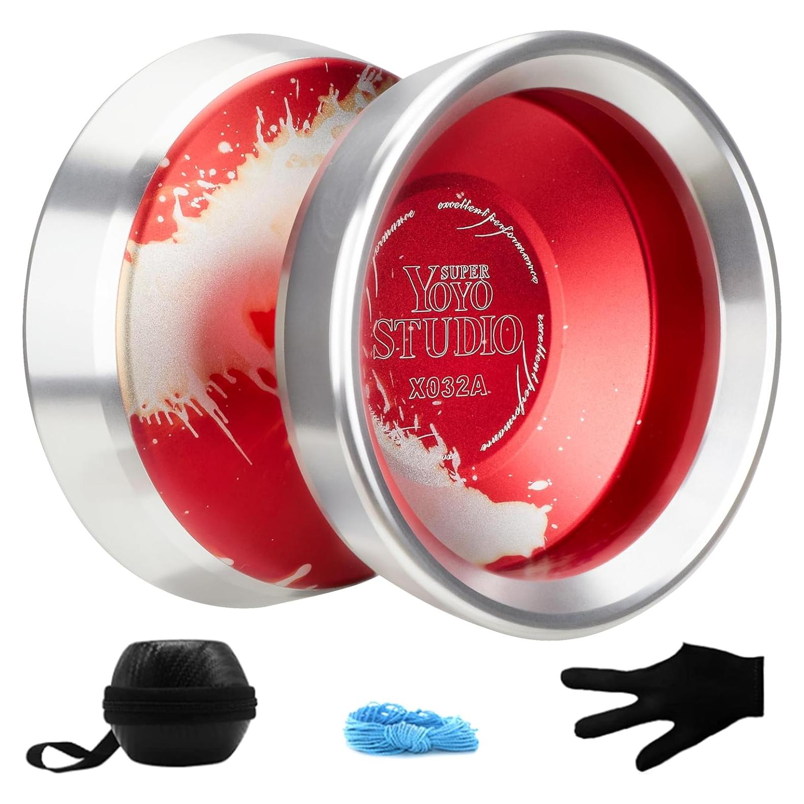 Yoyo Profesional YOYOSTUDIO X032A Rojo y Plata para Trucos