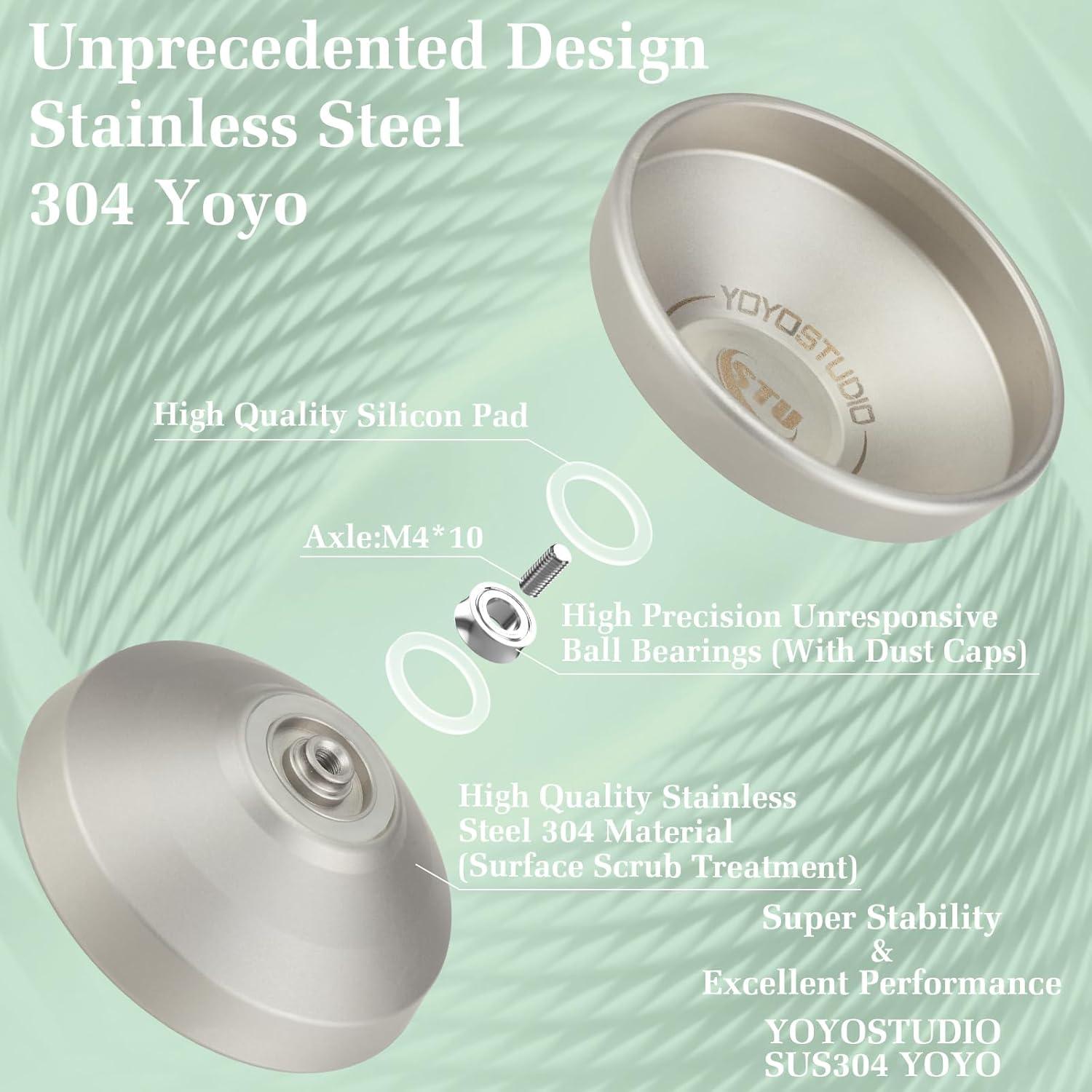Yoyo Profesional YOYOSTUDIO Acero Inoxidable 304 Gris