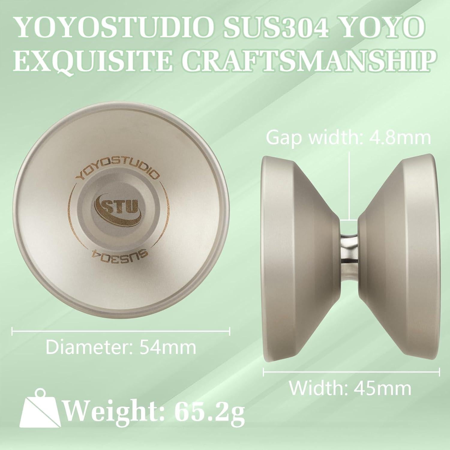 Yoyo Profesional YOYOSTUDIO Acero Inoxidable 304 Gris
