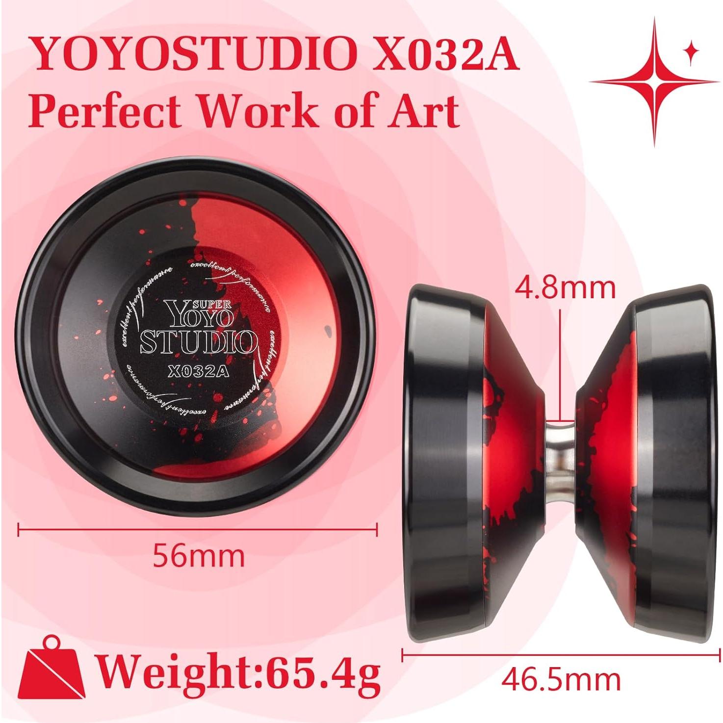Yoyo Profesional YOYOSTUDIO X032A con Anillos de Aluminio