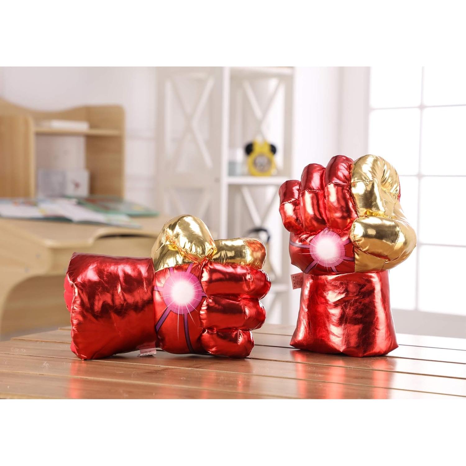 Guantes de Peluche HOK Smash para Niños - Dorado - 30 cm