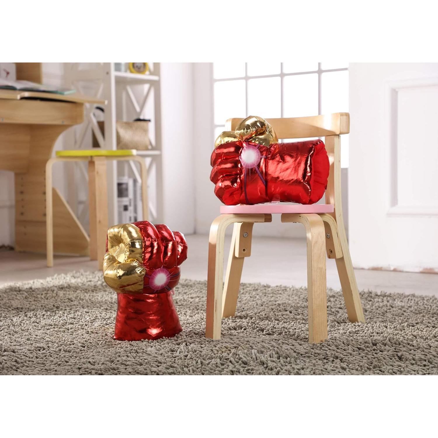 Guantes de Peluche HOK Smash para Niños - Dorado - 30 cm