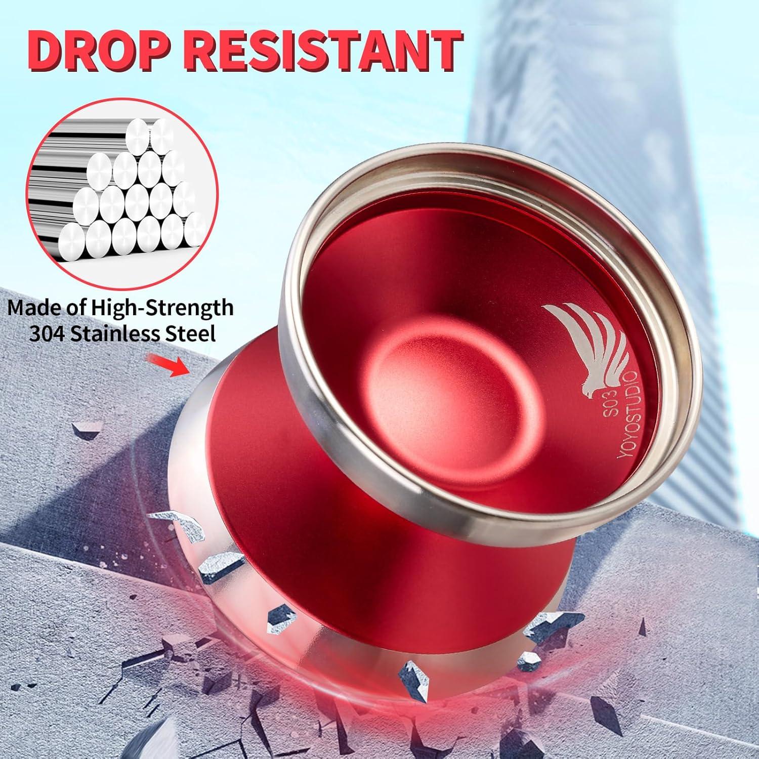 Yoyo Bi-Metal Profesional YOYOSTUDIO S03 Rojo Plata