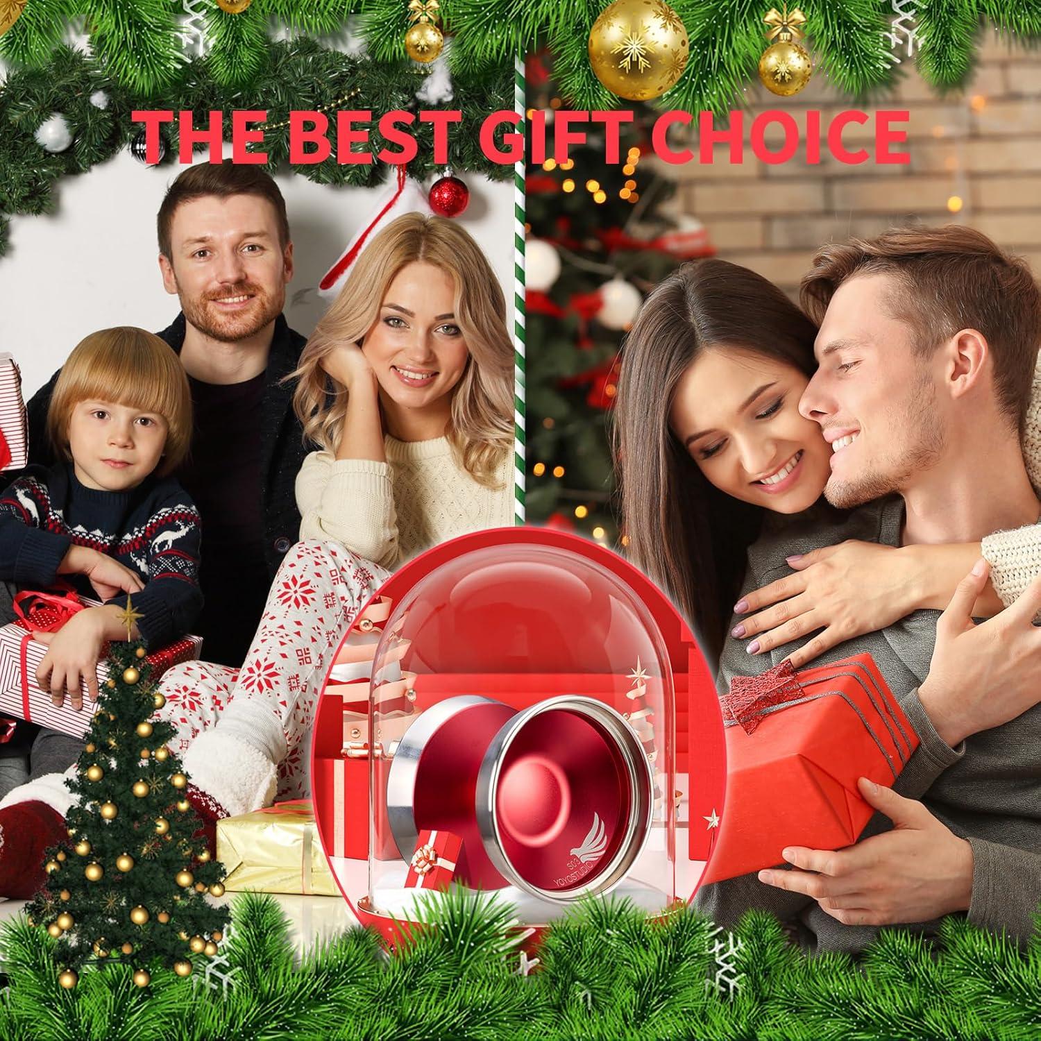 Yoyo Bi-Metal Profesional YOYOSTUDIO S03 Rojo Plata