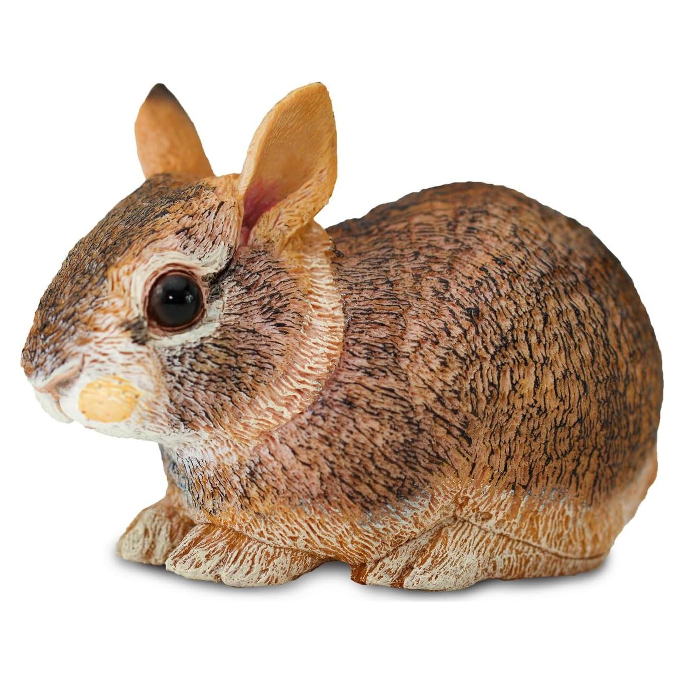 Figura de bebé conejo de cola de algodón Safari Ltd 10.8 cm