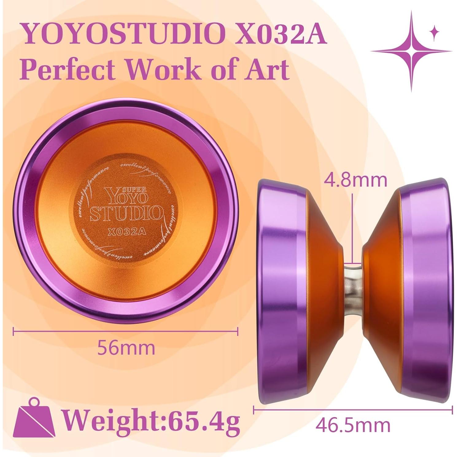 Yoyo Profesional YOYOSTUDIO X032A Naranja con Cuerdas