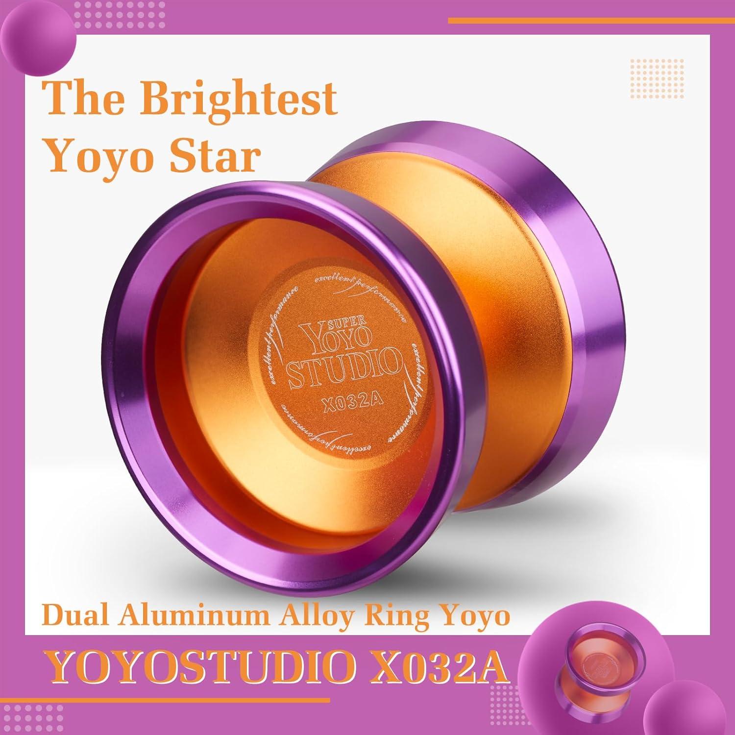 Yoyo Profesional YOYOSTUDIO X032A Naranja con Cuerdas