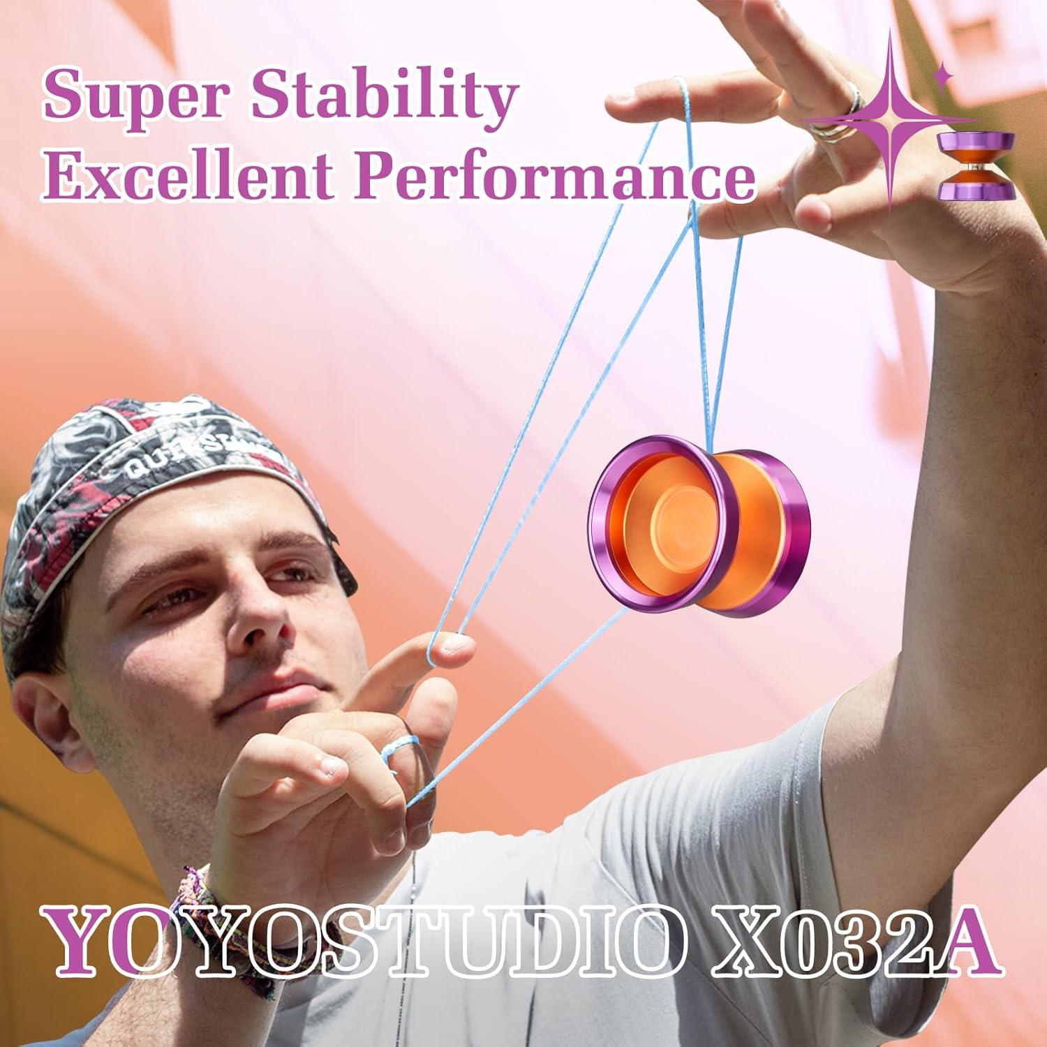 Yoyo Profesional YOYOSTUDIO X032A Naranja con Cuerdas