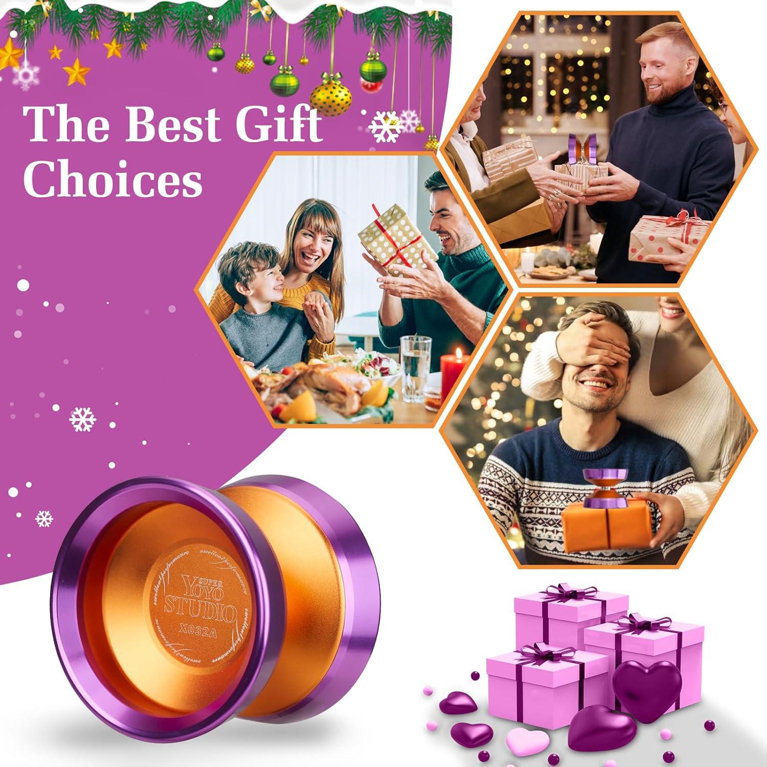 Yoyo Profesional YOYOSTUDIO X032A Naranja con Cuerdas