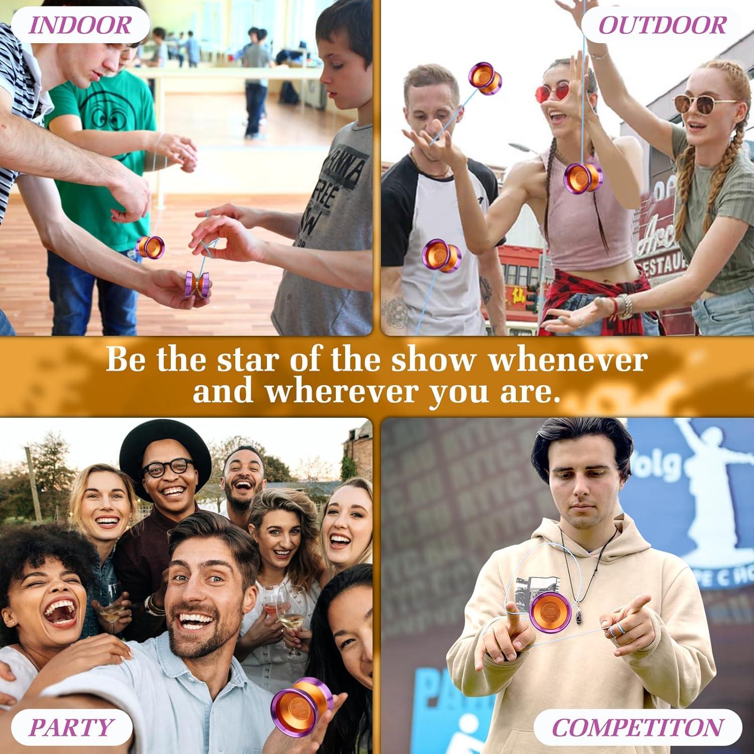 Yoyo Profesional YOYOSTUDIO X032A Naranja con Cuerdas