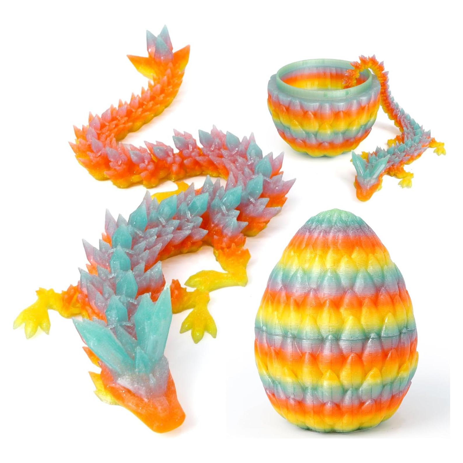 Huevo de Dragón 3D Flavery con Dragón Articulado 30.48 cm