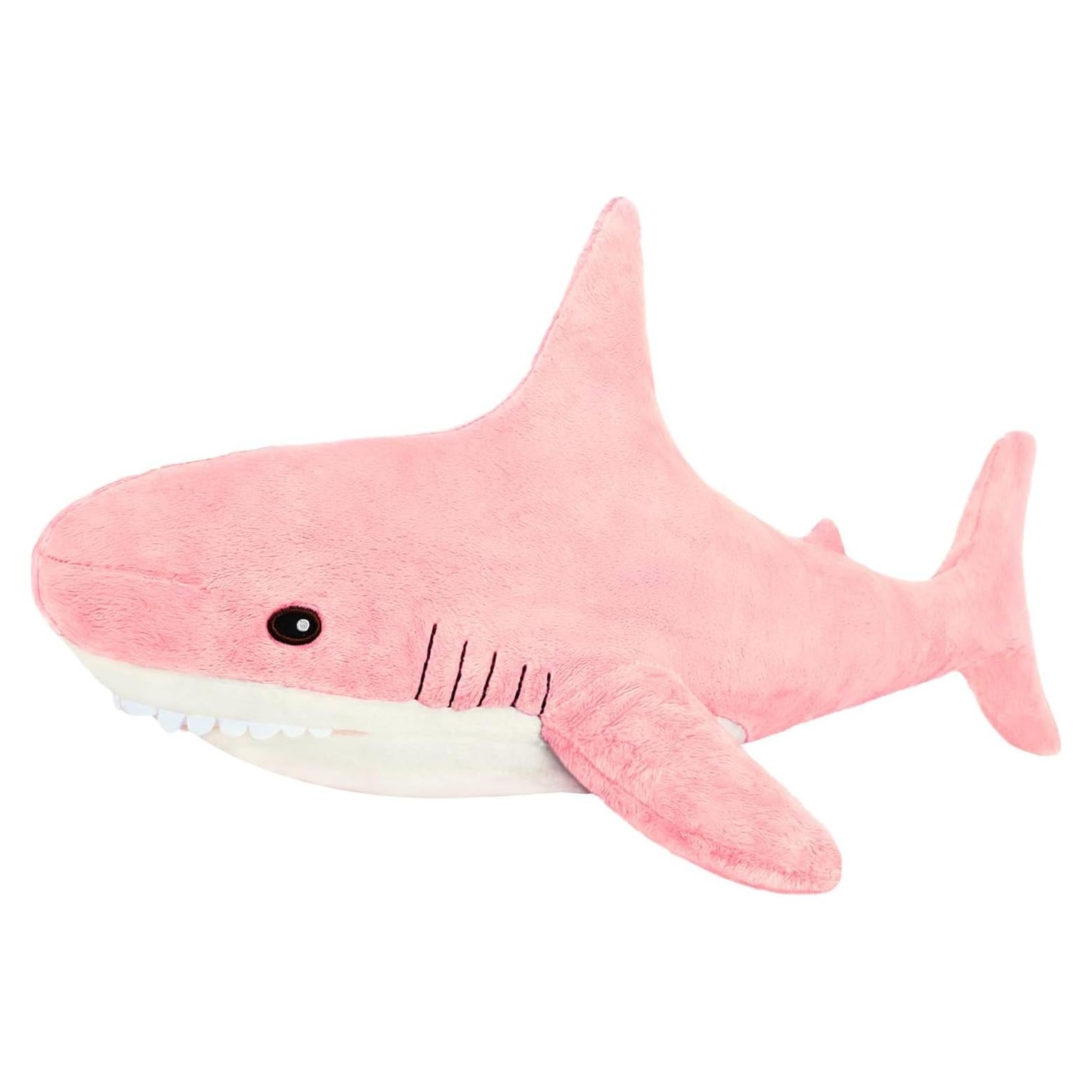 MUPI Juguete de Peluche Tiburón Rosa 78.74 cm Suave