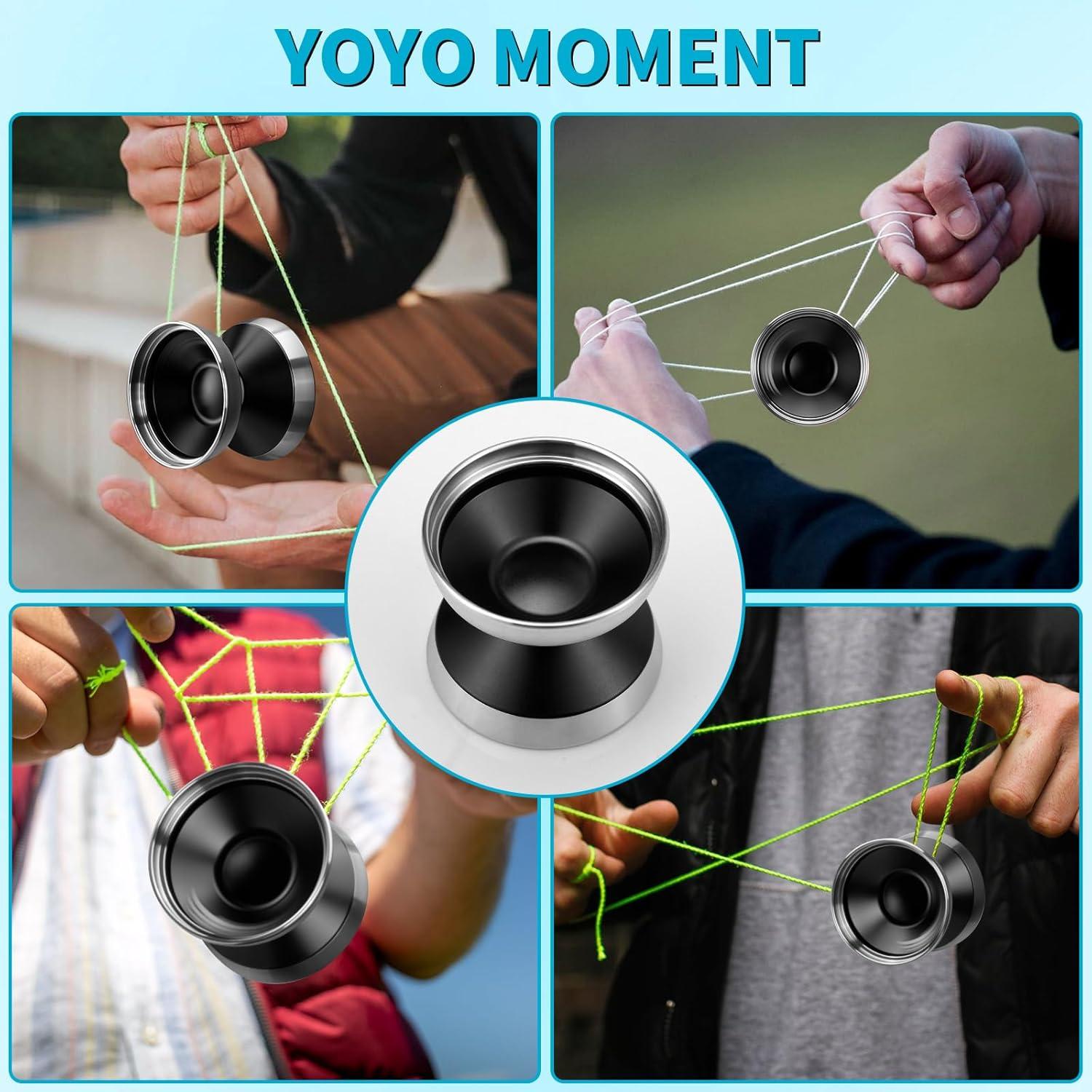 Yoyo Profesional Bi-Metal YOYOSTUDIO S03 Negro Plata