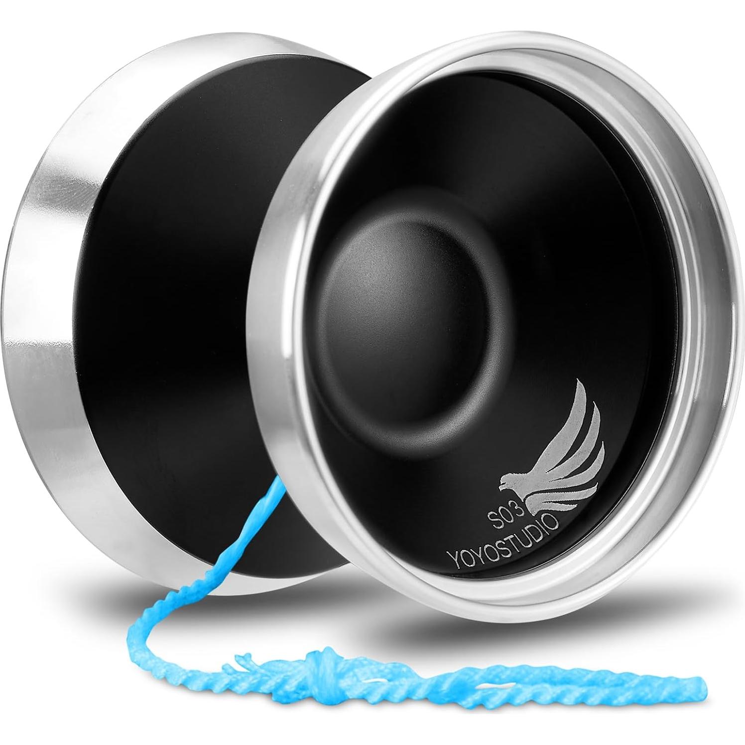 Yoyo Profesional Bi-Metal YOYOSTUDIO S03 Negro Plata