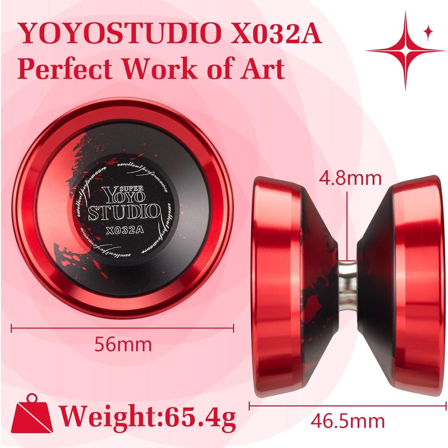Yoyo Profesional YOYOSTUDIO X032A Metal con Anillos Duales