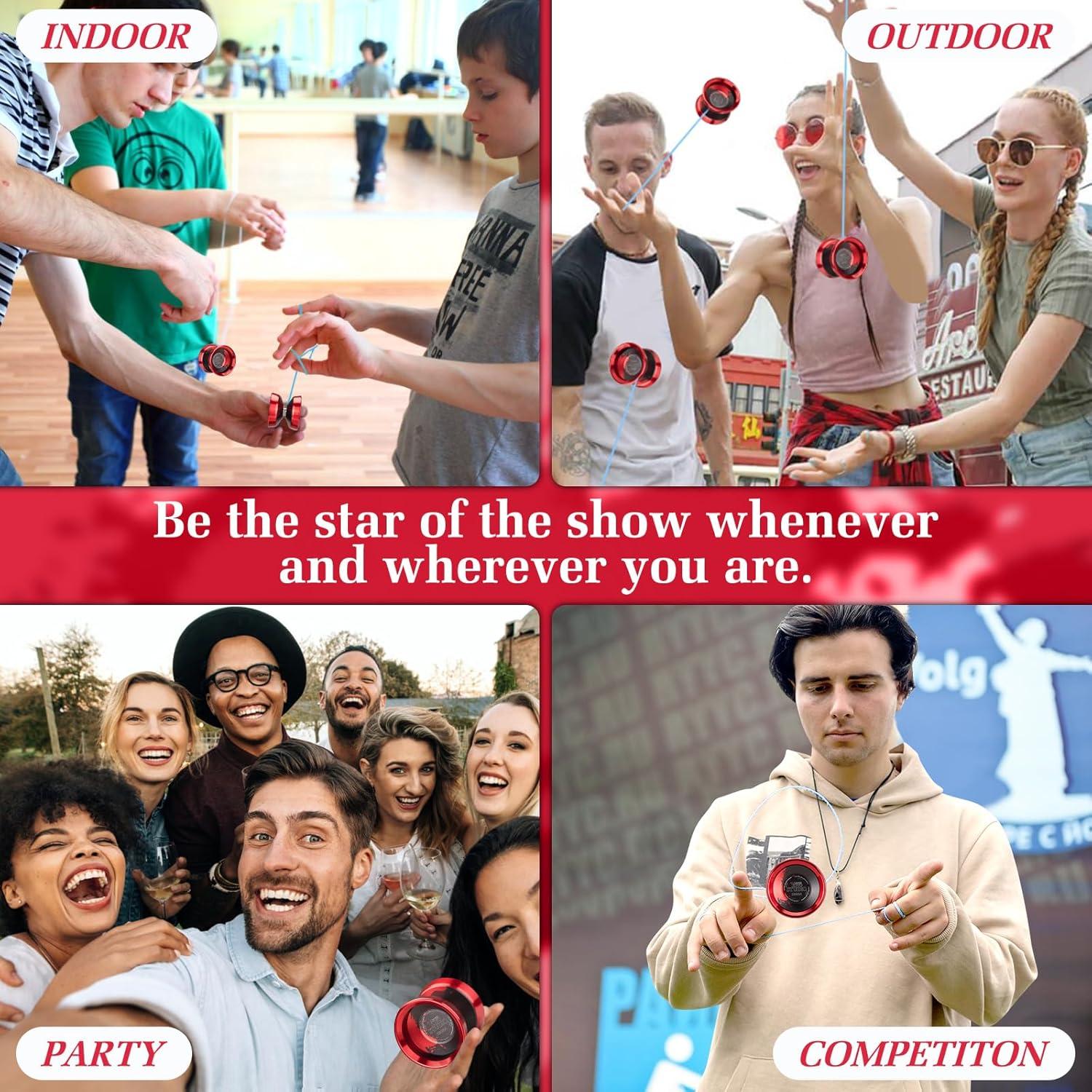 Yoyo Profesional YOYOSTUDIO X032A Metal con Anillos Duales