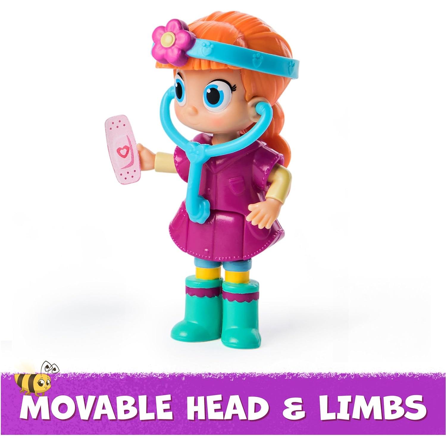 Vida la Veterinaria Set de Juego con 5 Figuras y Accesorios