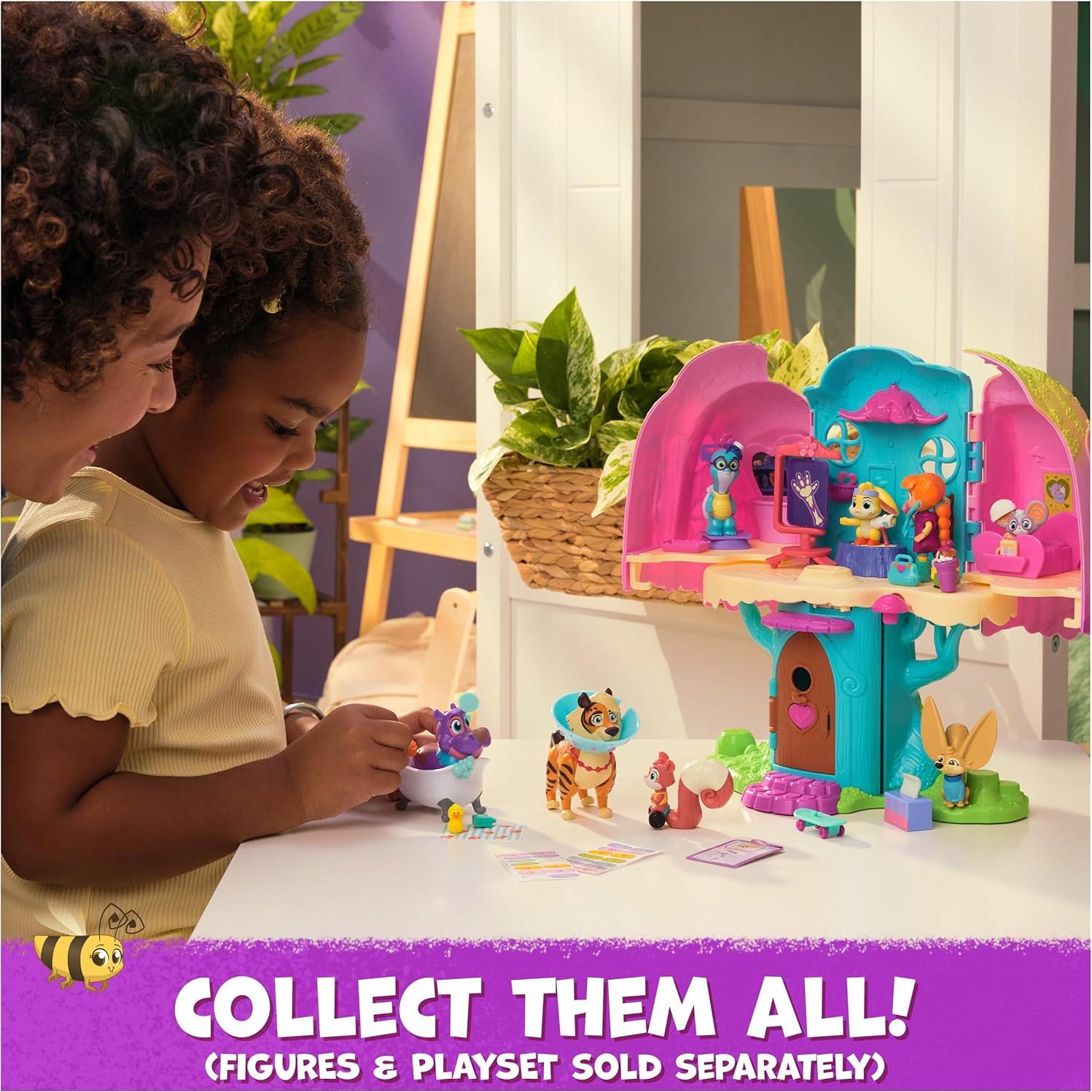 Vida la Veterinaria Set de Juego con 5 Figuras y Accesorios