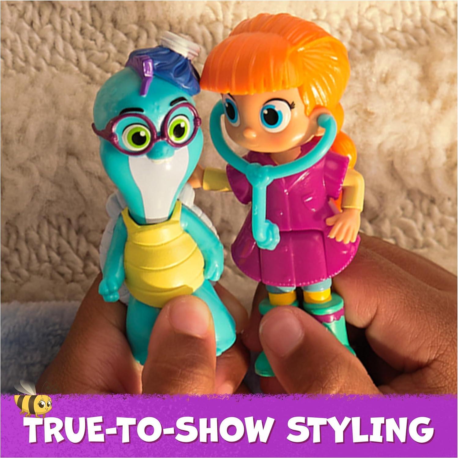 Vida la Veterinaria Set de Juego con 5 Figuras y Accesorios