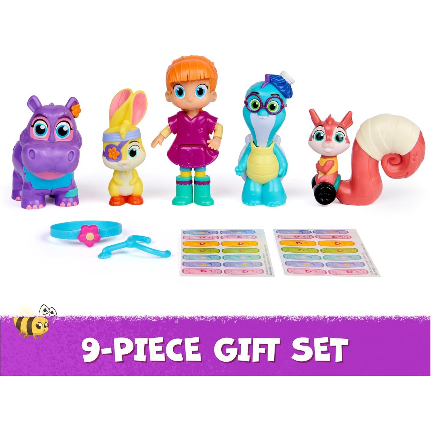 Vida la Veterinaria Set de Juego con 5 Figuras y Accesorios