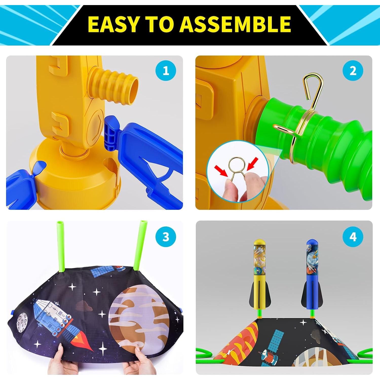 Lanzador de Cohetes de Juguete Otoseth - 10 Cohetes, 30.48m