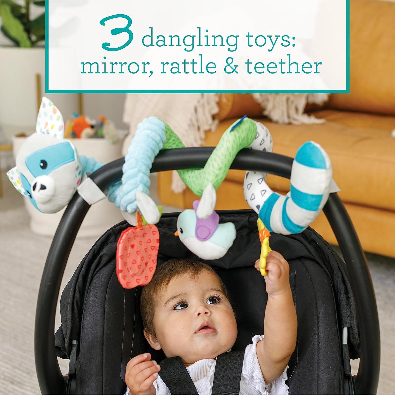 Juguete de Actividad Espiral Infantino Mapache Azul 0-3 Años