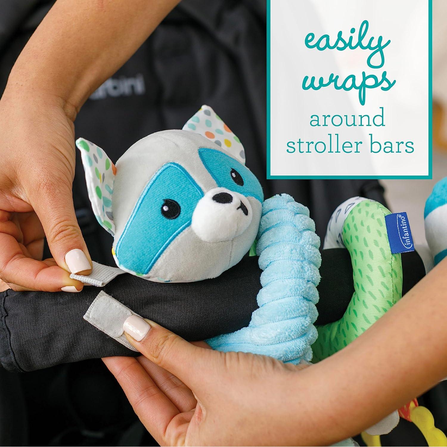 Juguete de Actividad Espiral Infantino Mapache Azul 0-3 Años