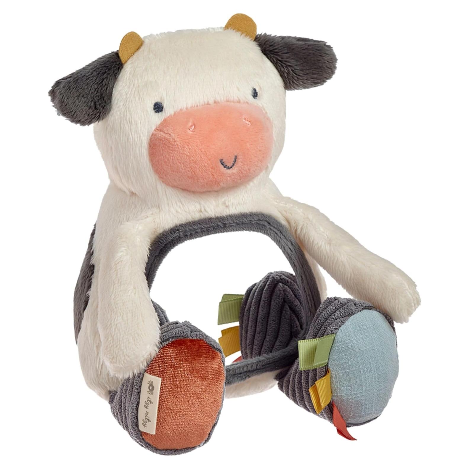 Espejo Sensorial Itzy Ritzy Vaca para Bebés - 14.6x14x22.9cm